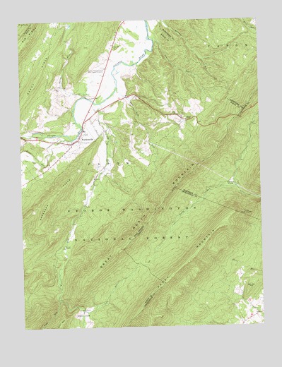 Wardensville, WV USGS Topographic Map