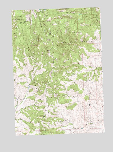 Wards Butte, ID USGS Topographic Map