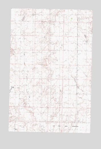 Wards Dam, MT USGS Topographic Map