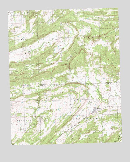 Wardville, OK USGS Topographic Map