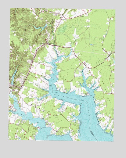 Ware Neck, VA USGS Topographic Map
