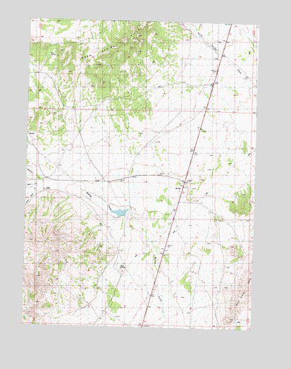 Warm Spring Hills, UT USGS Topographic Map