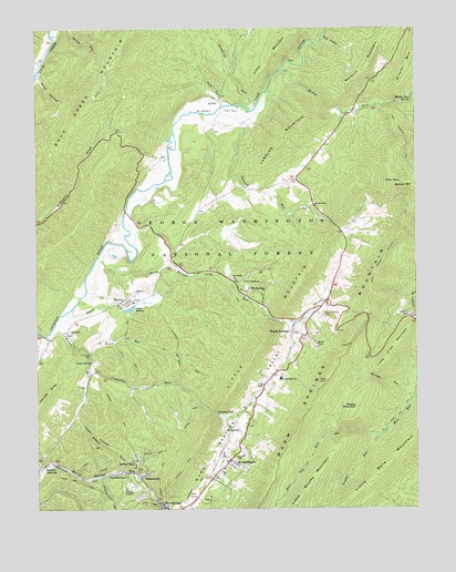 Warm Springs, VA USGS Topographic Map