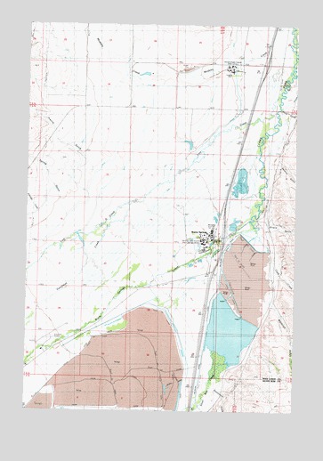 Warm Springs, MT USGS Topographic Map
