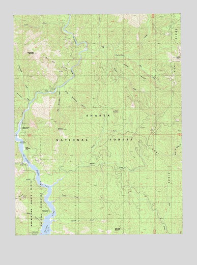 Bollibokka Mountain, CA USGS Topographic Map