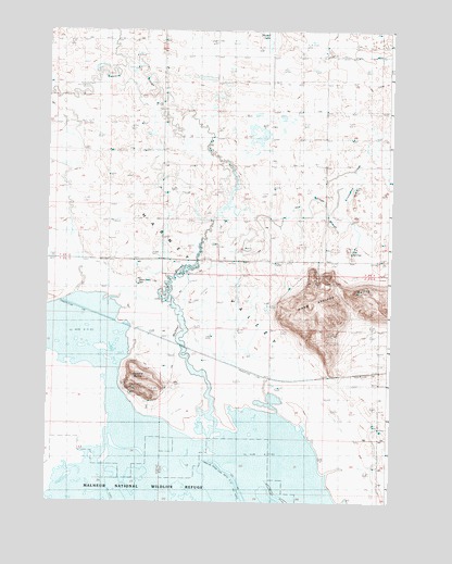 Warm Springs Butte, OR USGS Topographic Map