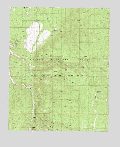 Warm Springs Canyon, AZ USGS Topographic Map