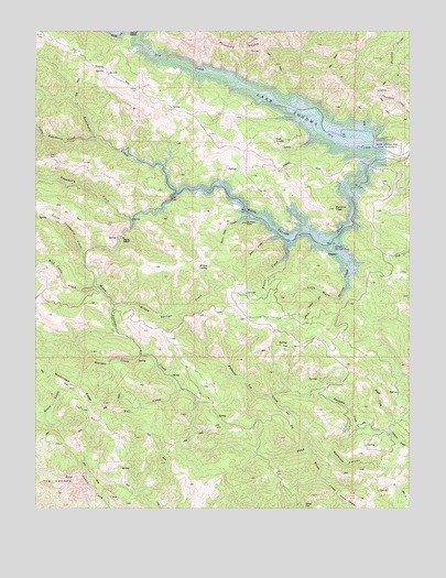 Warm Springs Dam, CA USGS Topographic Map