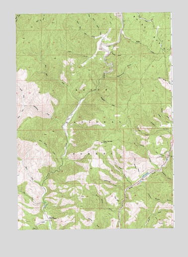 Warm Springs Point, ID USGS Topographic Map