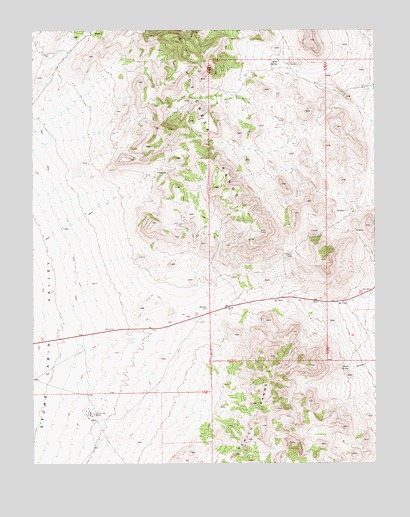 Warm Springs Summit, NV USGS Topographic Map