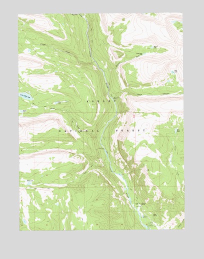 Bollie Lake, UT USGS Topographic Map