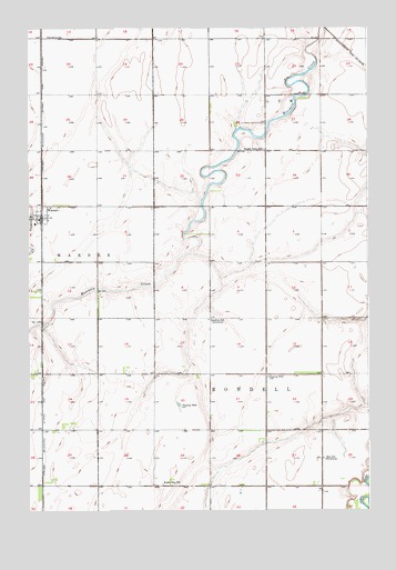 Warner, SD USGS Topographic Map