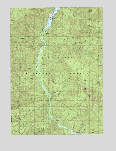 Warner Mountain, OR USGS Topographic Map