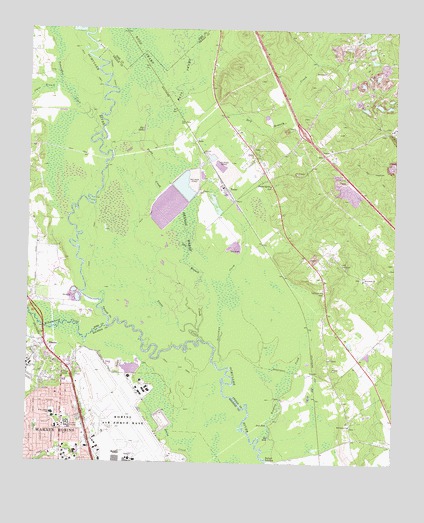 Warner Robins NE, GA USGS Topographic Map