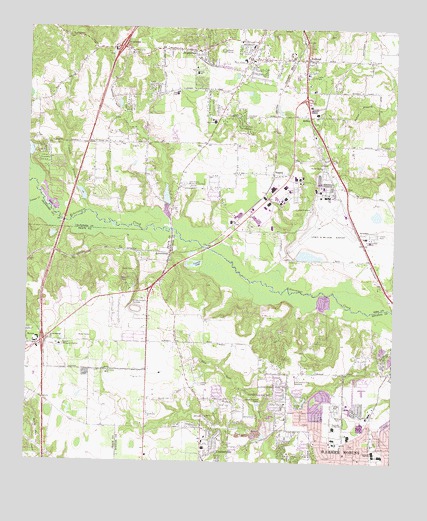 Warner Robins NW, GA USGS Topographic Map