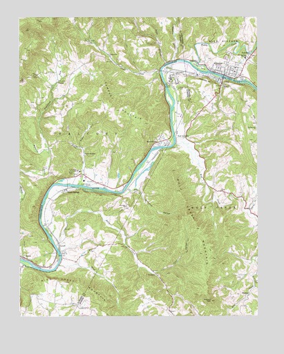 Alderson, WV USGS Topographic Map