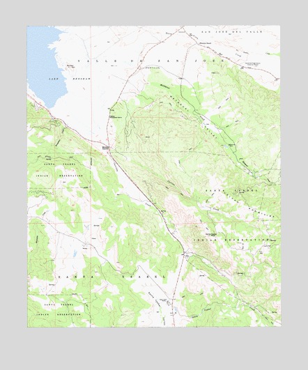 Warners Ranch, CA USGS Topographic Map