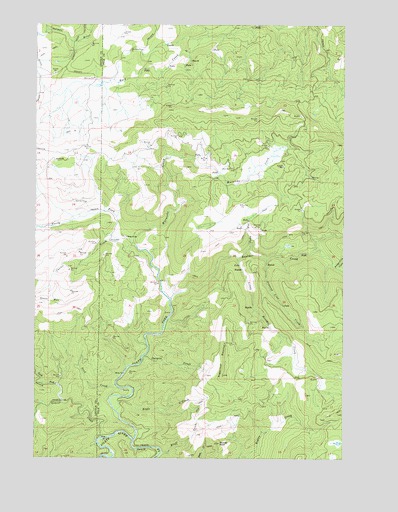 Warnicke Creek, OR USGS Topographic Map