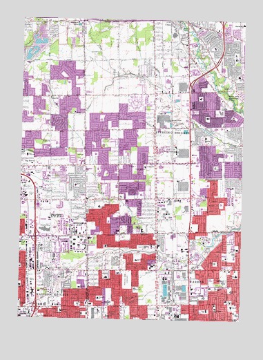 Warren, MI USGS Topographic Map