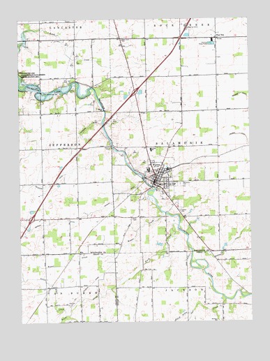 Warren, IN USGS Topographic Map