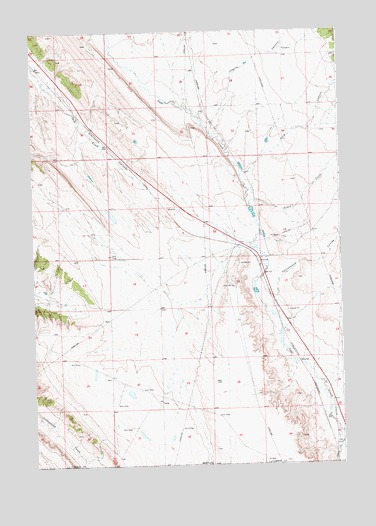Warren, MT USGS Topographic Map