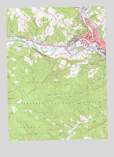 Warren, PA USGS Topographic Map