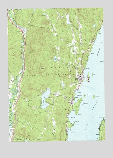 Bolton Landing, NY USGS Topographic Map