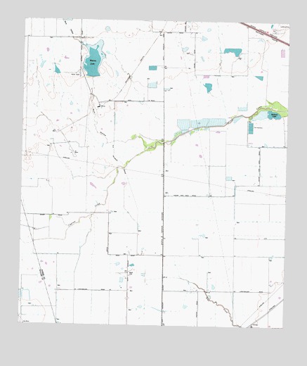 Warren Lake, TX USGS Topographic Map