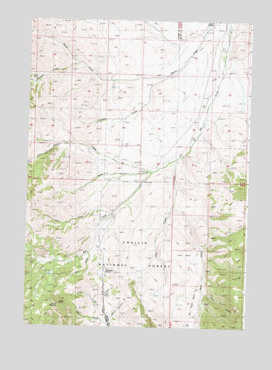 Warren Mountain, ID USGS Topographic Map