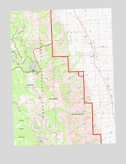 Warren Peak, CA USGS Topographic Map