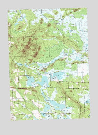 Warrens East, WI USGS Topographic Map