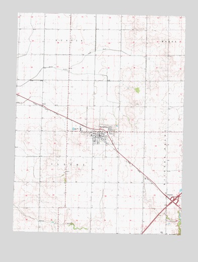 Warrensburg, IL USGS Topographic Map