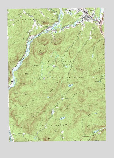 Warrensburg, NY USGS Topographic Map