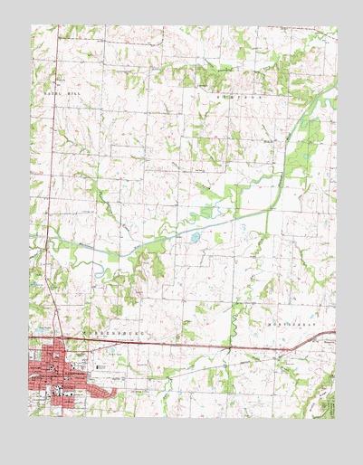 Warrensburg East, MO USGS Topographic Map