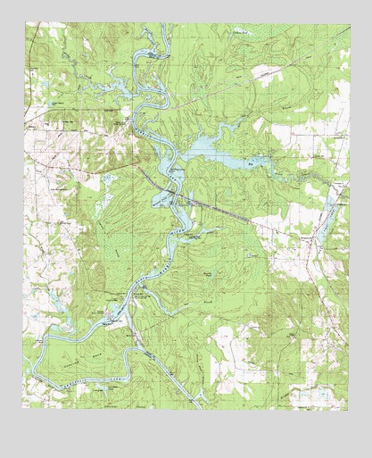 Warrior Dam, AL USGS Topographic Map