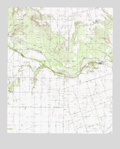 Warrior Hollow, TX USGS Topographic Map