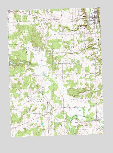 Warsaw, NY USGS Topographic Map