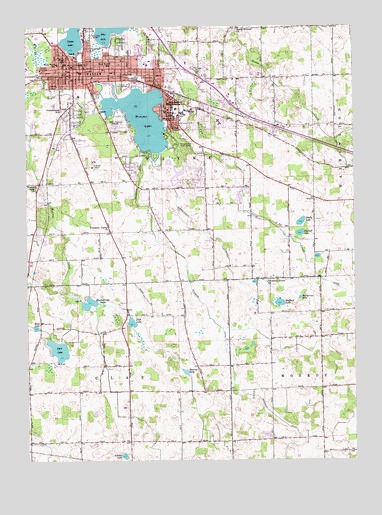 Warsaw, IN USGS Topographic Map