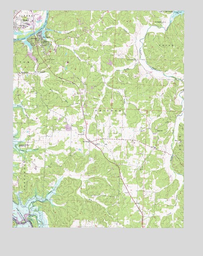 Warsaw East, MO USGS Topographic Map