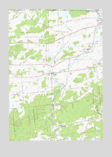 Bombay, NY USGS Topographic Map