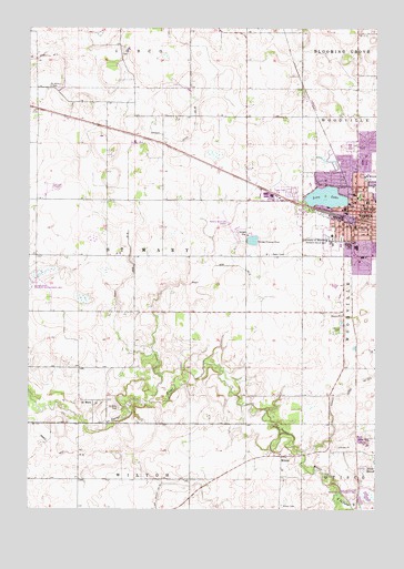 Waseca, MN USGS Topographic Map
