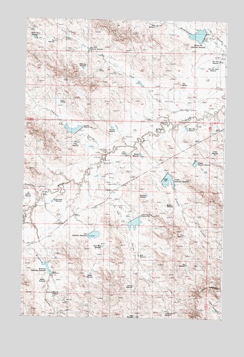 Bomber Coulee, MT USGS Topographic Map
