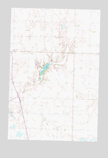 Washburn NE, ND USGS Topographic Map