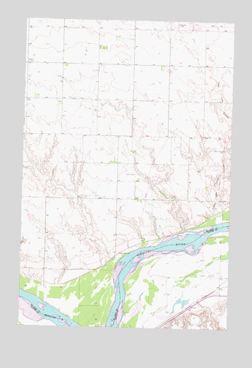 Washburn SW, ND USGS Topographic Map