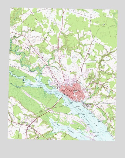 Washington, NC USGS Topographic Map