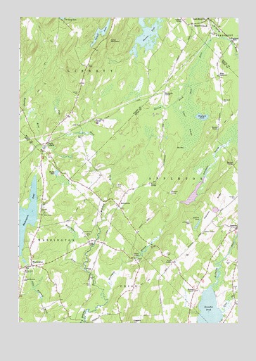 Washington, ME USGS Topographic Map