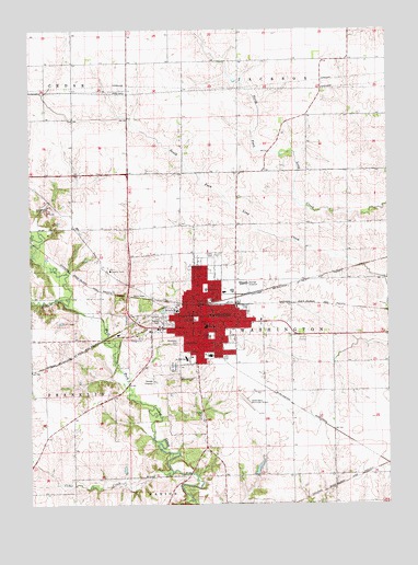 Washington, IA USGS Topographic Map