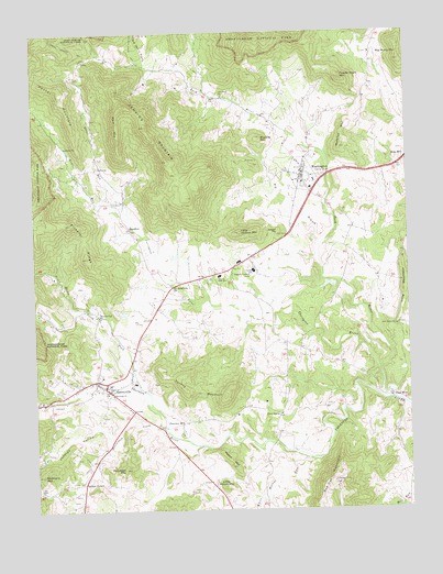 Washington, VA USGS Topographic Map