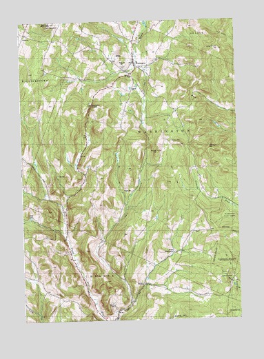Washington, VT USGS Topographic Map