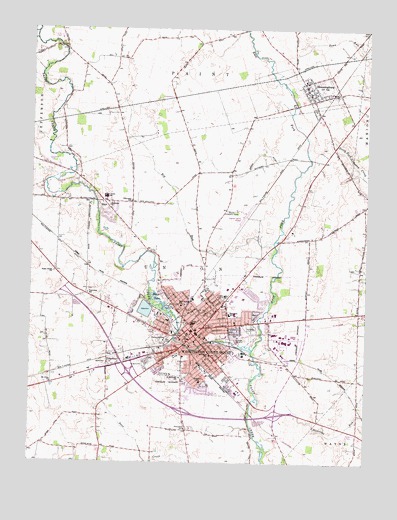 Washington Court House, OH USGS Topographic Map